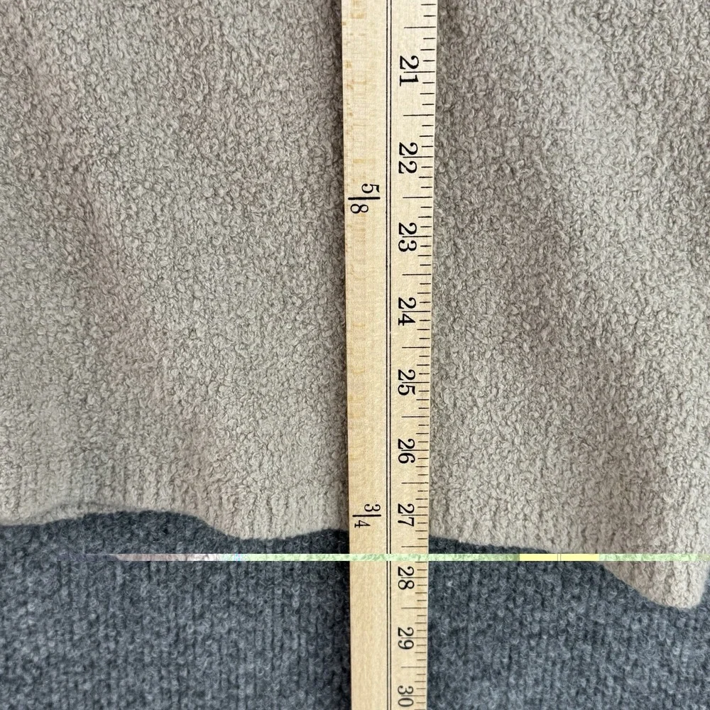 AllSaints Sweater Mens L Beige Eamont Crew Oversized Terry Textured Pullover